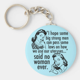 Llavero Personalizado política feminista pro Choice Retro 