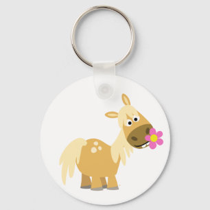 Llavero Personalizado Pony y Flower keychain
