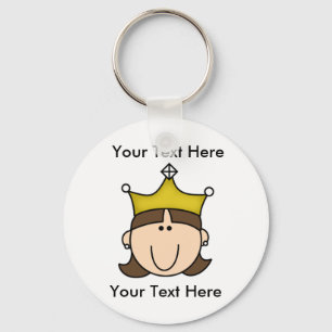 Llavero Personalizado Princesa Brown Keychain