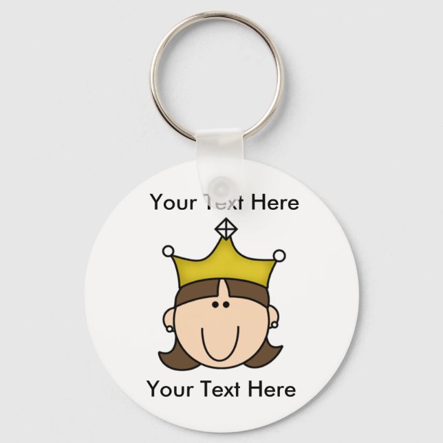 Llavero Personalizado Princesa Brown Keychain (Anverso)