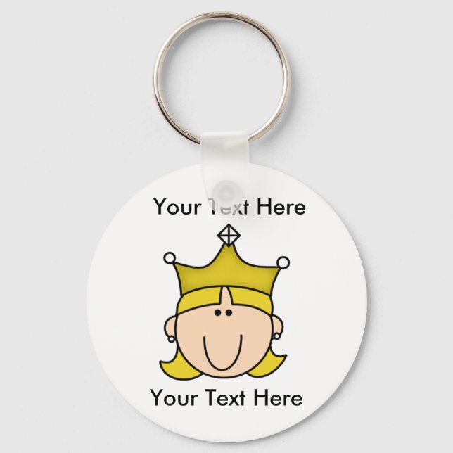 Llavero Personalizado Princess Blonde Keychain (Anverso)