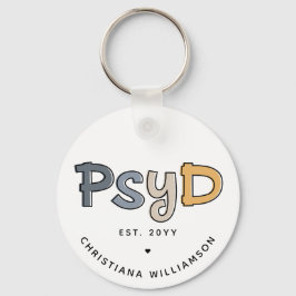 Llavero Personalizado PsyD Médica de Psicóloga