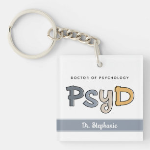 Llavero Personalizado PsyD Médica de Psicóloga