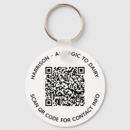 Llavero Personalizado QR Nombre de código texto informació