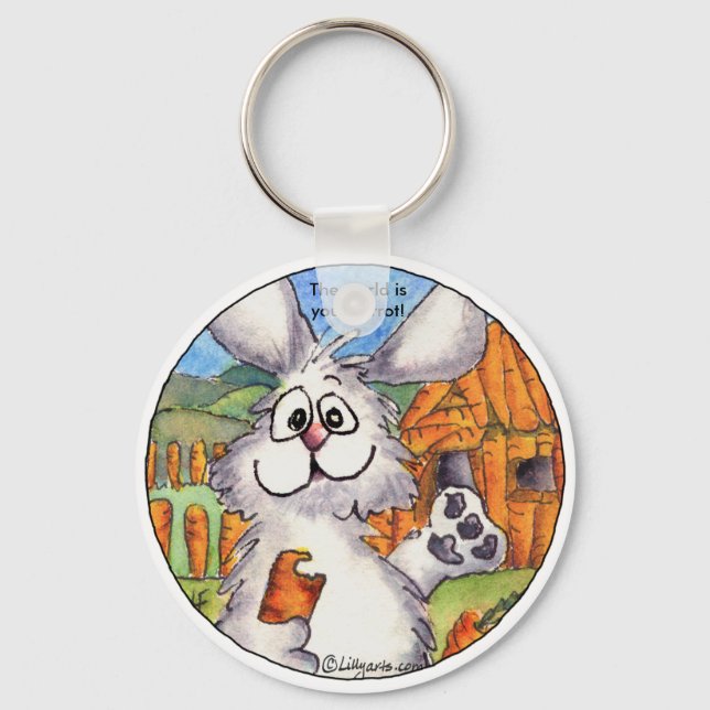 Llavero Personalizado Rabbit Fun Cute Keychain (Anverso)