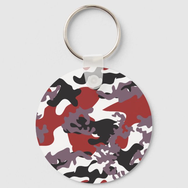Llavero Personalizado Red Camo Keychain (Anverso)