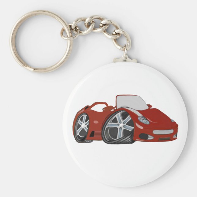 Llavero Personalizado Red Car Art (Frente)