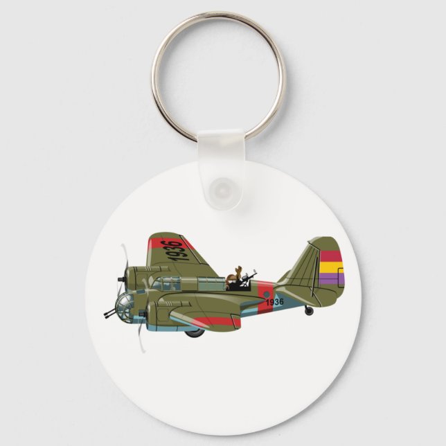 Llavero Personalizado retro bombero (Anverso)