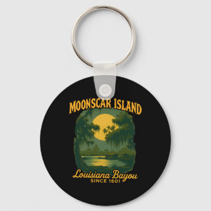 Llavero Personalizado retro de la isla Moonscar Halloween