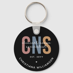 Llavero Personalizado Retro Especialista en Enfermería Clí