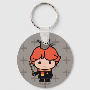 Llavero Personalizado Ron Weasley y Pigwidgeon