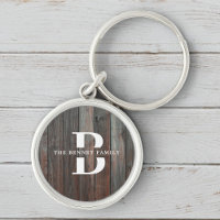 Personalizado Rústica Farmhouse Familia Monograma 