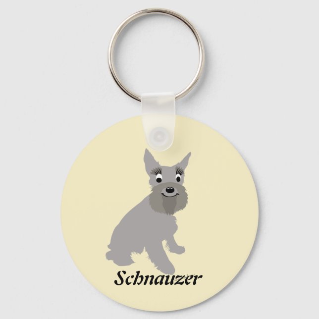 Llavero Personalizado Schnauzer (Anverso)