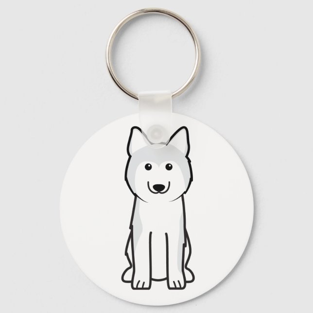 Llavero Personalizado Siberian Husky Dog (Anverso)