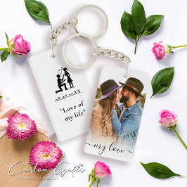 Llavero Personalizado simple Amor Pareja Mensajes de texto
