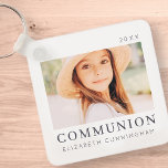 Llavero Personalizado simple de Moda moderna foto de prime<br><div class="desc">El diseño está compuesto por una tipografía moderna de moda con fuentes sans serif y serif. Agregue una foto personalizado de su hijo/hija y año.</div>