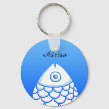 Personalizado Simple Koi Carp Fish Blue White Resu