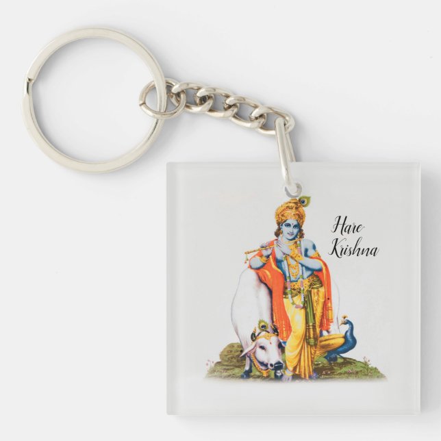Llavero Personalizado Simple Lord Krishna con Keychain vac (Frente)