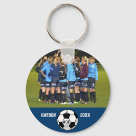 Llavero Personalizado Soccer Collage de fotos Nombre númer
