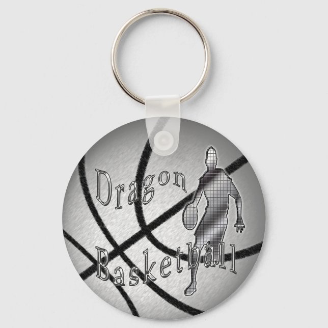 Llavero Personalizado solicite cadenas de baloncesto con s (Anverso)
