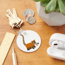 Llavero Personalizado sonriente Cute Coatimundi