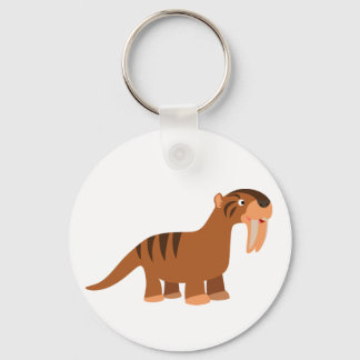 Llavero Personalizado sonriente Cute Thylacosmilus Keychai