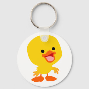 Llavero Personalizado sonriente suave duckling Keychain