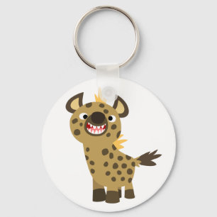Llavero Personalizado sonriente suave Hyena Keychain