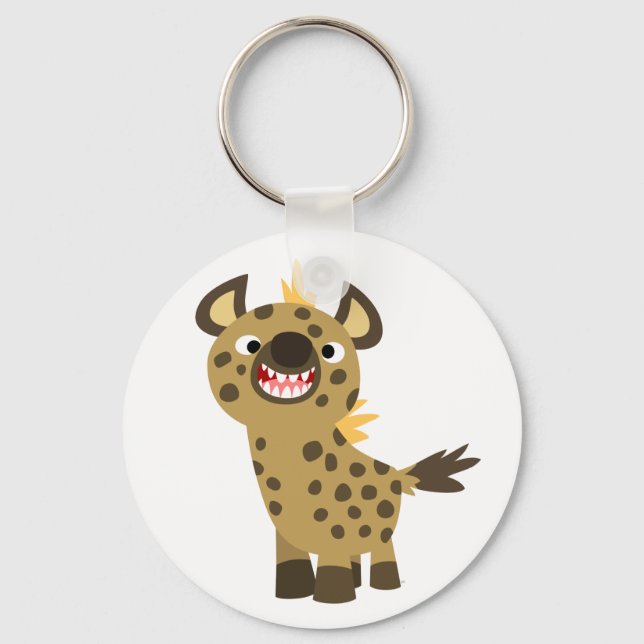 Llavero Personalizado sonriente suave Hyena Keychain (Anverso)