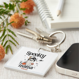 Llavero Personalizado Spooky Mama Halloween - Fantasma, Ga