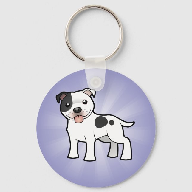 Llavero Personalizado Staffordshire Bull Terrier (Anverso)