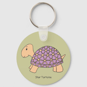 Llavero Personalizado Star Tortoise Keychain (#2 púrpura)