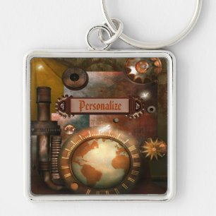 Llavero personalizado Steampunk hermoso