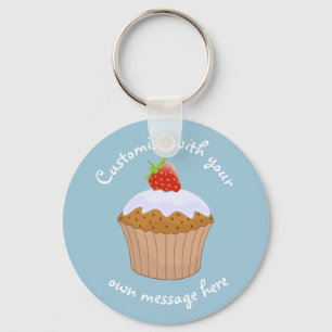 Llavero Personalizado Strawberry Bun Keychain