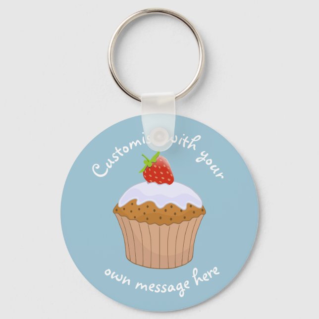 Llavero Personalizado Strawberry Bun Keychain (Anverso)