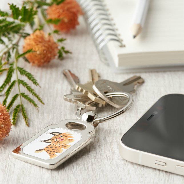 Llavero Personalizado suave Bobcat Keychain (Lateral)