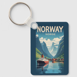 Llavero Personalizado Texto Noruega