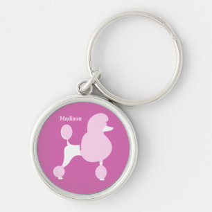 Llavero Personalizado Texto Pink Poodle
