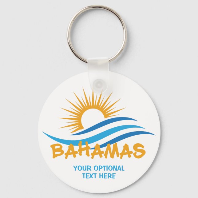 Llavero Personalizado Textos Bahamas (Anverso)