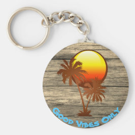 Llavero Personalizado Textos Buenas Vibes Sólo Sunset Pier