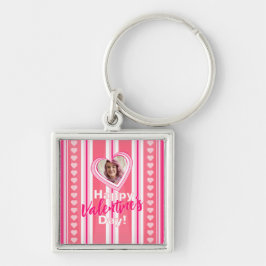 Llavero Personalizado Valentine Day Stripes