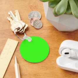 Llavero personalizado verde neón y rosa