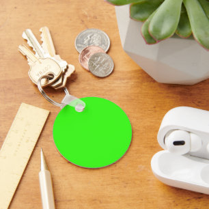Llavero personalizado verde neón y rosa