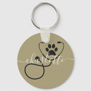 Llavero Personalizado Veterinaria Veterinaria Asistente de