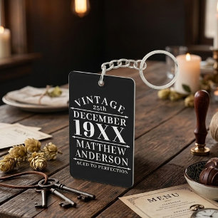 Llavero Personalizado Vintage Envejecido a la Perfección