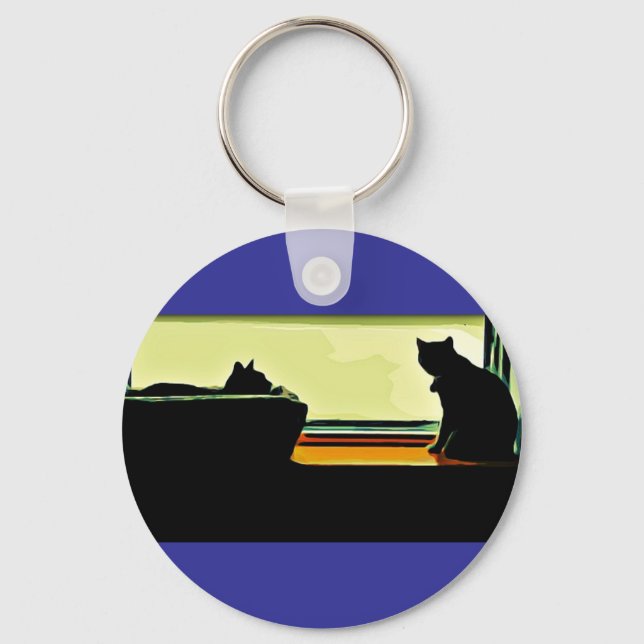 Llavero Personalizado Window Kitties (Anverso)