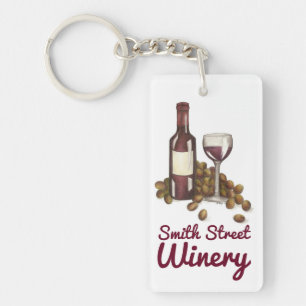 Llavero Personalizado Wine Shop Bar Winery Keychain Promoc