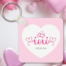 Llavero Personalizado XOXO Mensajes de texto recortar cora