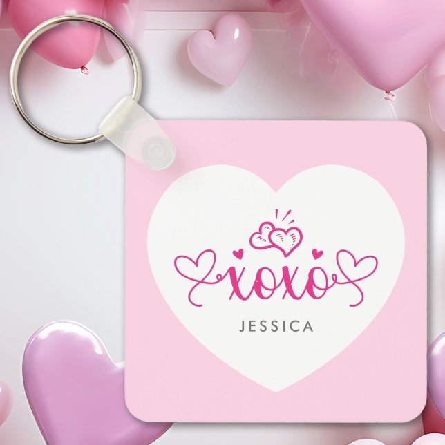 Llavero Personalizado XOXO Mensajes de texto recortar cora (Subido por el creador)