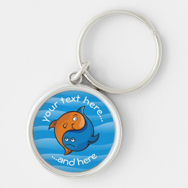 Llavero Personalizado Yin Yang Fish (Frente)